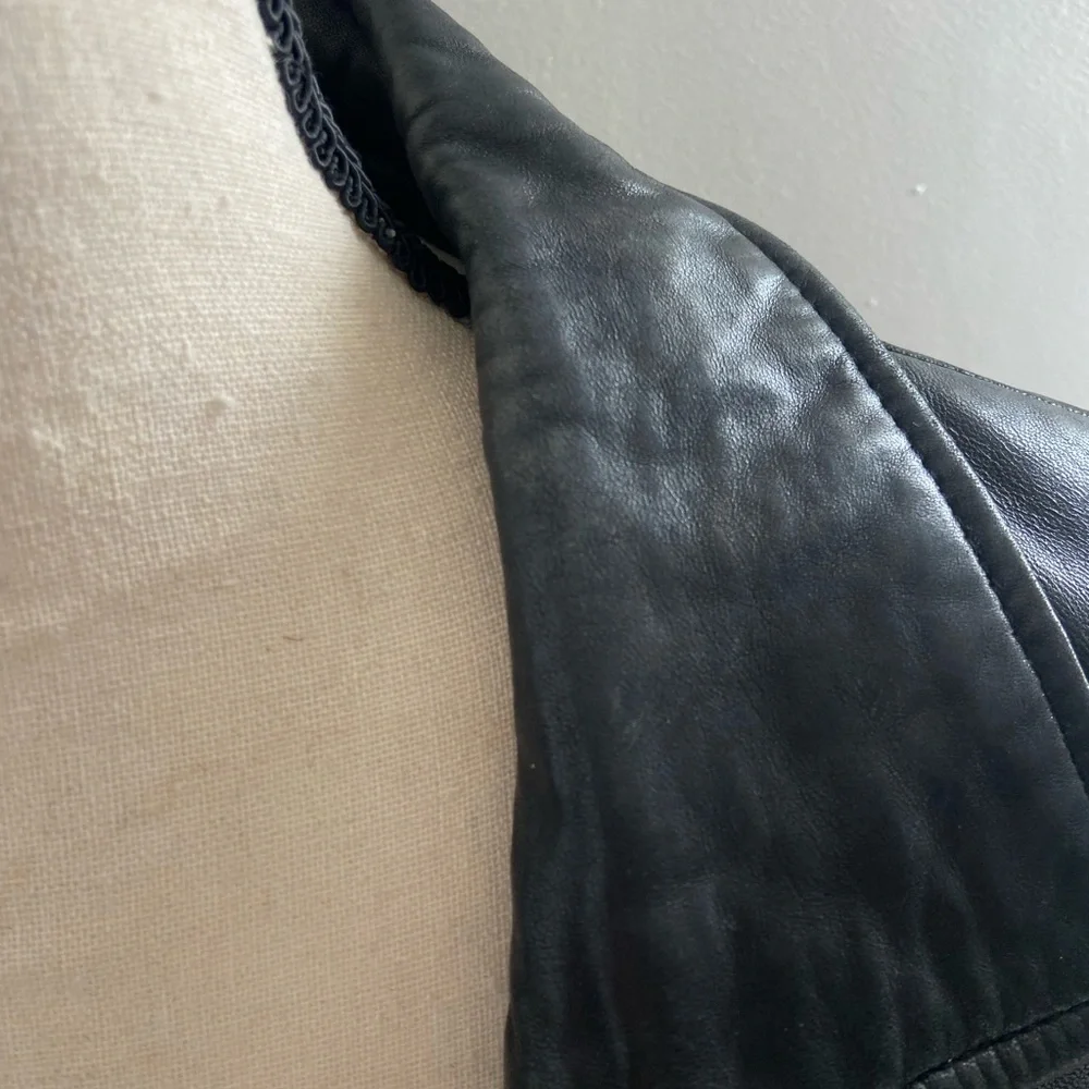 Carlisle Black Leather Blazer - Picture 5 of 7